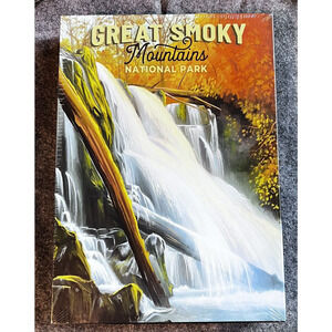 Great Smoky Mountains National Park 1000 Piece Puzzle Waterfall Oil Painting